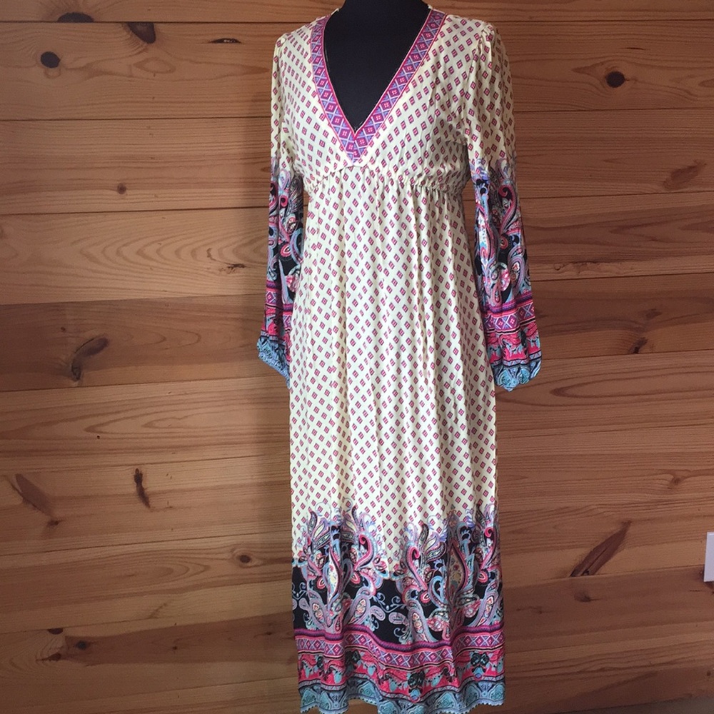 Floor Length Dress Long Sleeves